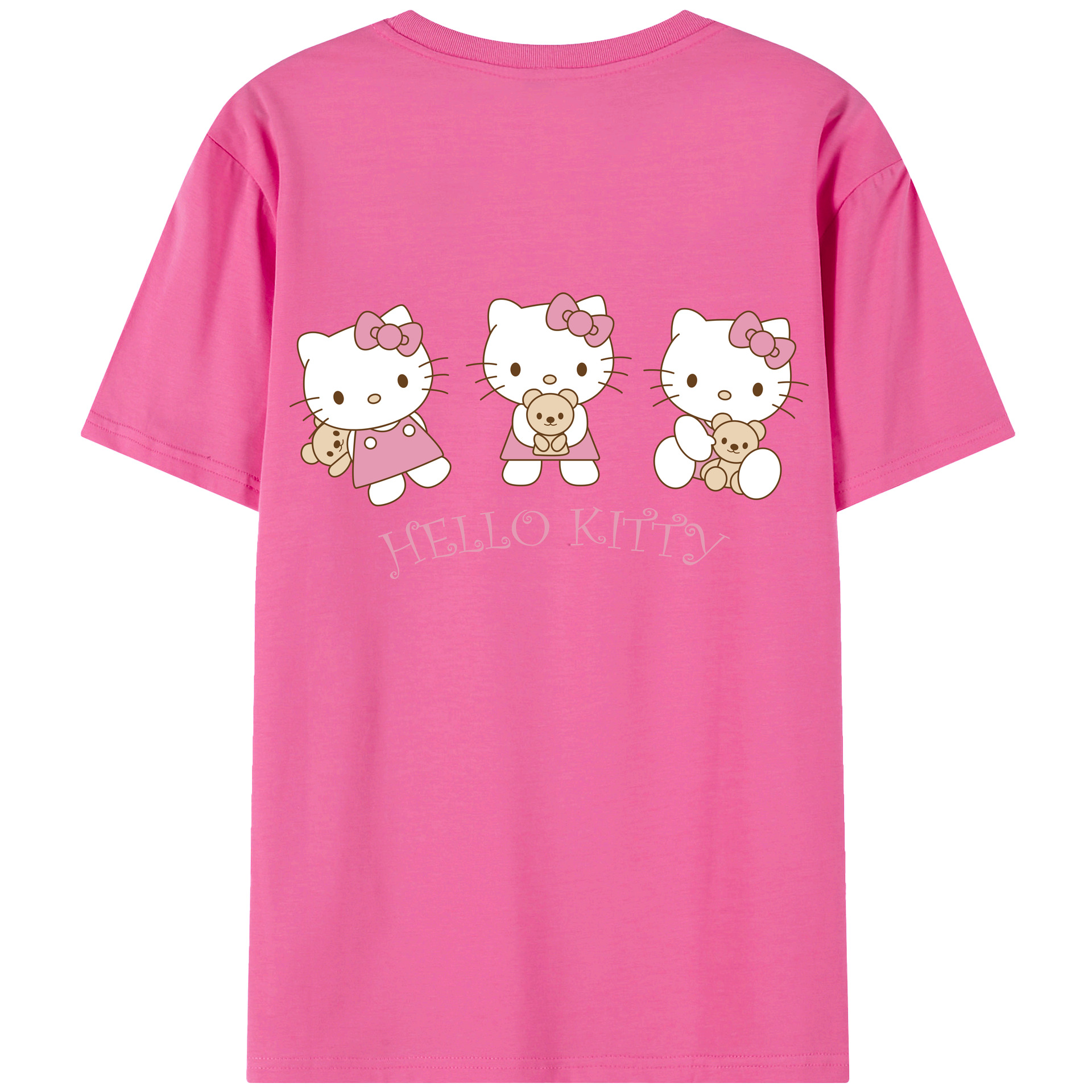 （画像用） Hello Kitty ハローキティ レディース半袖Tシャツ(バックプリント)